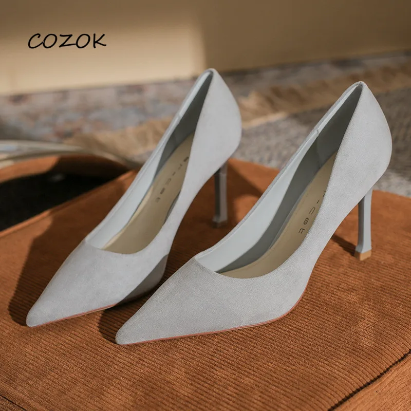 Новые женские повседневные модные элегантные туфли OL на высоком каблуке |