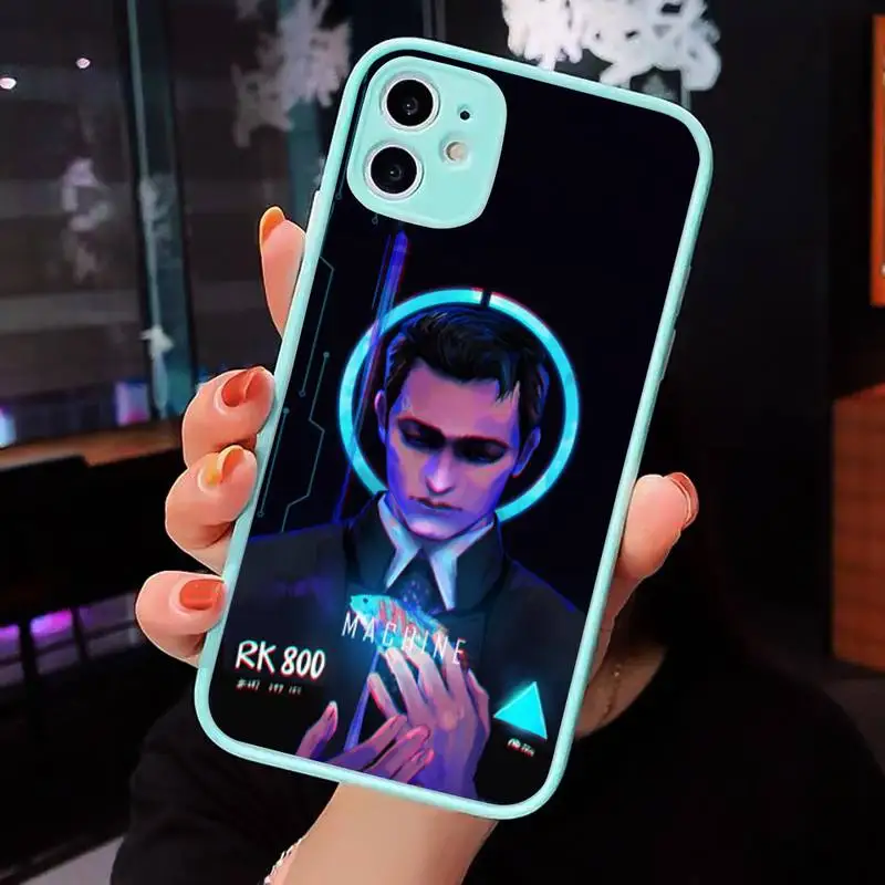 

Detroit Become Human Phone Case Matte Transparent for iPhone 7 8 11 12 s mini pro X XS XR MAX Plus cover funda