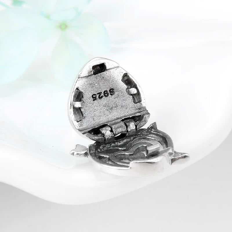 Подлинное Стерлинговое Серебро 925 пробы Серебряное пустое сердце форма CZ клипсы