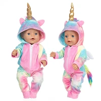 2021 new fashionable onesie doll clothes fit for 18inch43cm born baby doll clothes reborn doll accessories