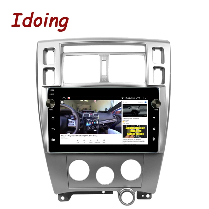 Idoing 10.2&quotCar Radio Audio Multimedia Android Video Player Navigation GPS For Hyundai Tucson 1 2004-2010 Electronics Head Unit - купить