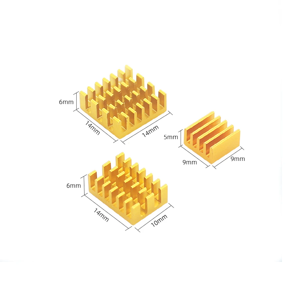 Raspberry Pi 4 радиатор алюминиевые радиаторы Радиатор Охладитель Зеленый Черный