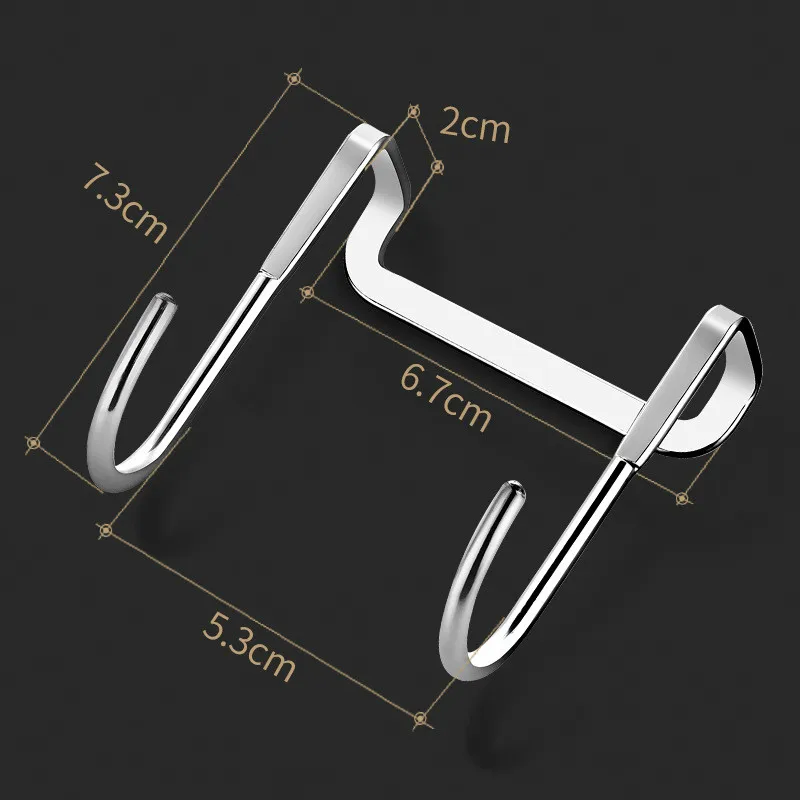 

Stainless Steel Free Punching Cabinet Door Without Trace Hook S-type Door Hanger Hanger Door Back Coat Hook Small Hook
