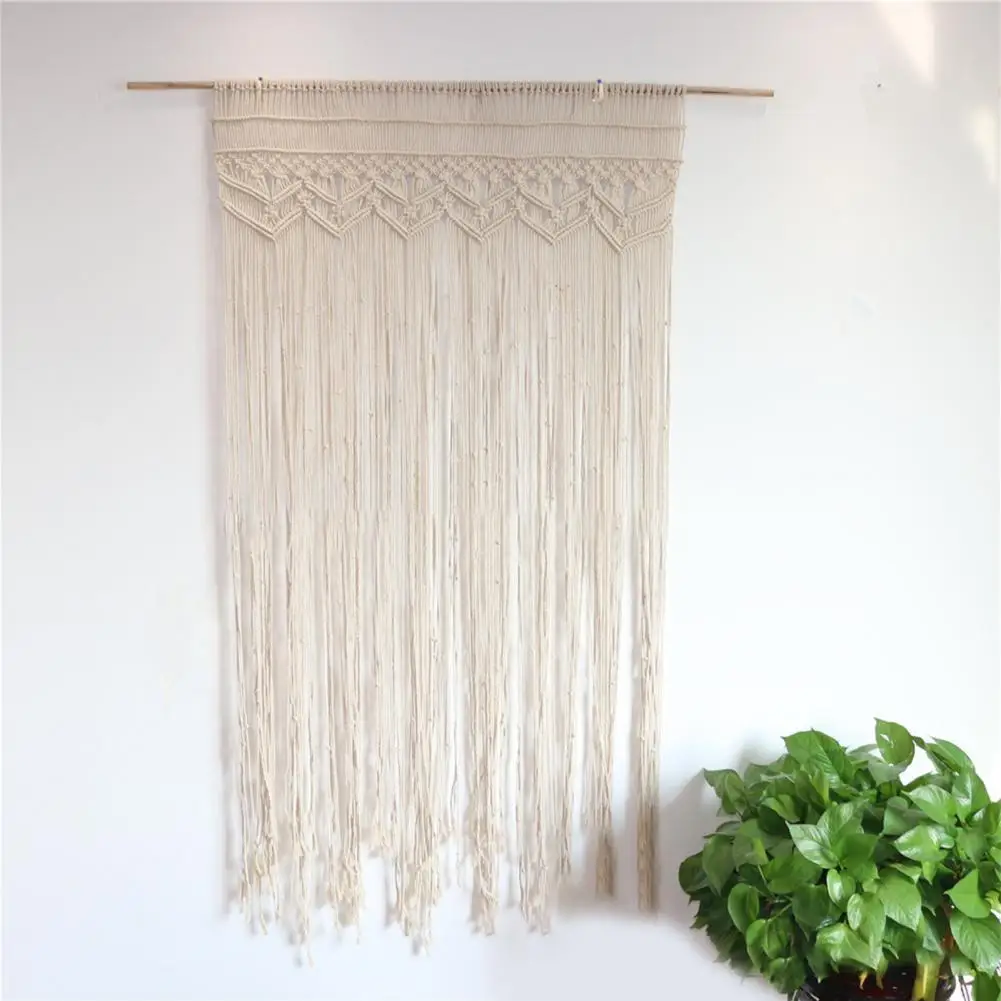 

Multi-function Lightweight Beige Boho Woven Wall Decoration Tapestry for Home