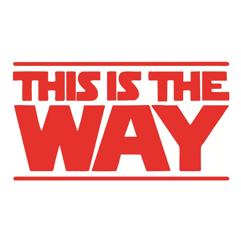 

Car Stickers (THIS IS THE WAY) Cross-country Decor Motorcycle Decals Decorative Accessories Creative PVC,20cm*11cm