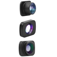 rise 3 in 1 wide angle macro fisheye lens camera kit for dji osmo pocket2 vlog pocket handheld gimbal lenses accessories