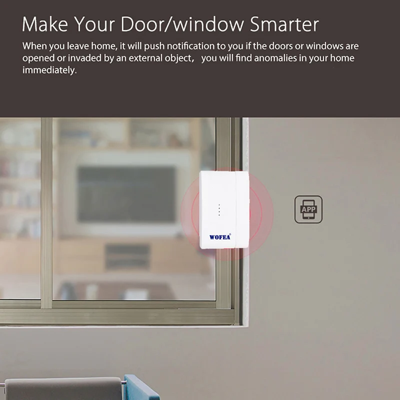 Wofea Беспроводной Wi-Fi и GSM сигнализация система RFID тег домашняя охранная сигнализация комплект tuyasmart приложение Встроенная сирена