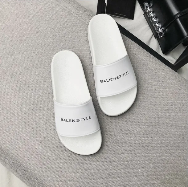 Мюли женские кожаные шлепанцы с надписью Уличная обувь без застежки пляжные