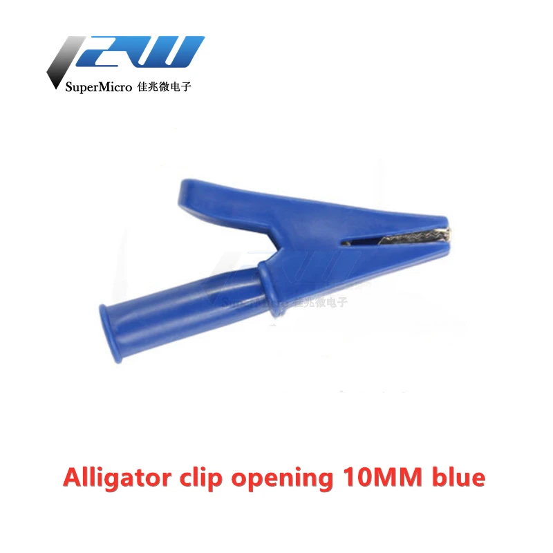 Зажим для аккумулятора из чистой меди клипса крокодил среднего размера с