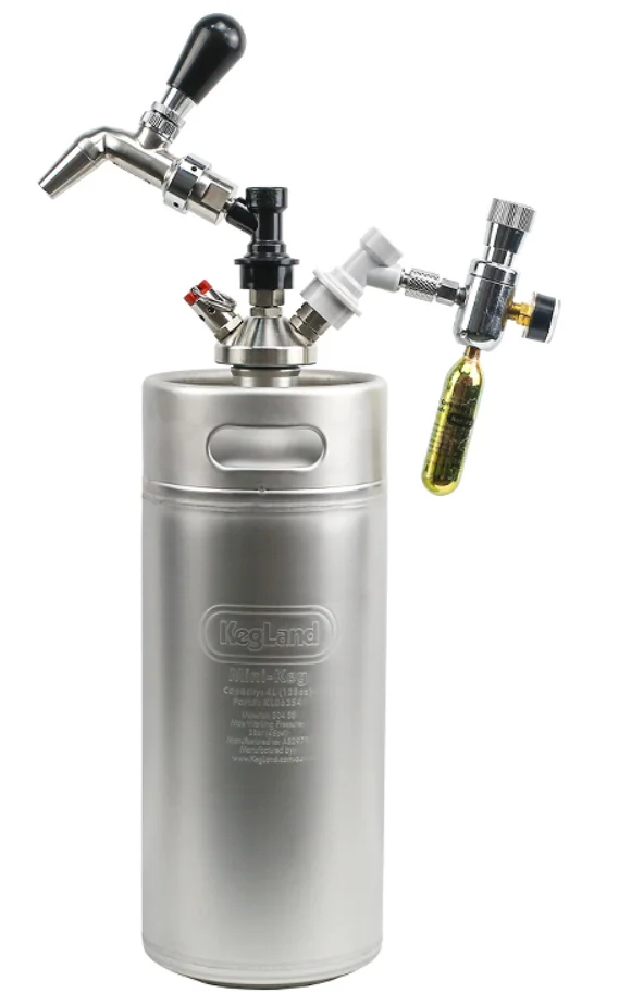 Мини-диспенсер для Keg Tap из нержавеющей стали с блокировкой KEG-BALL нарезная головка