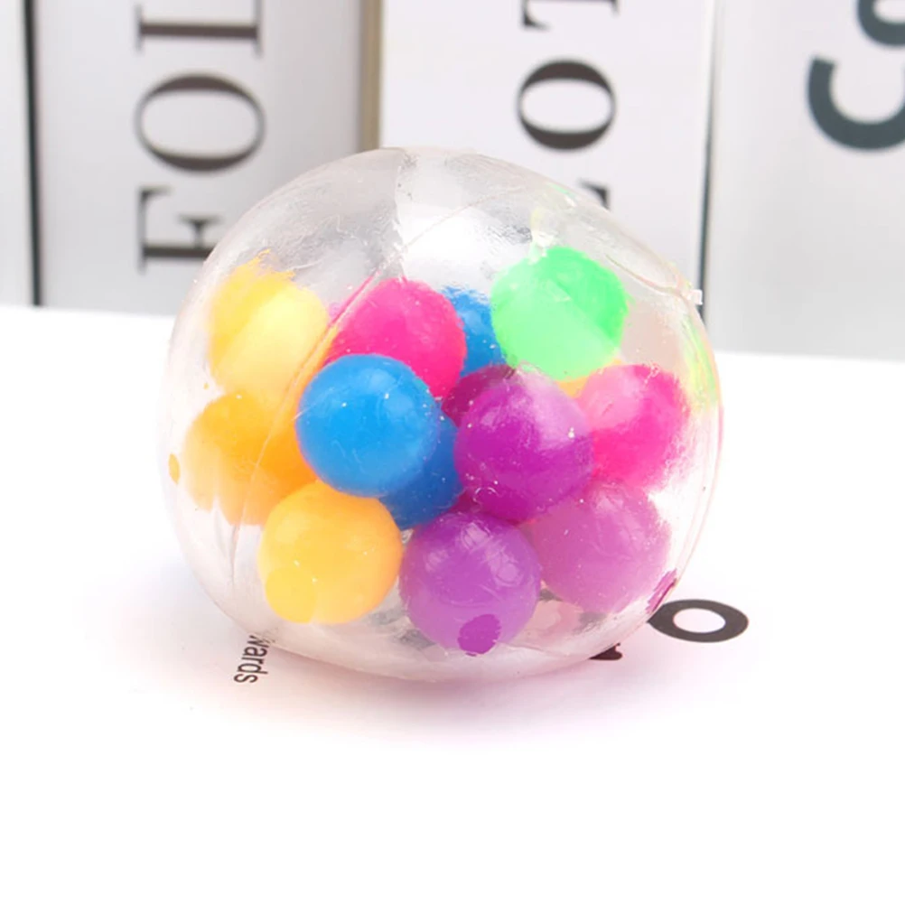 Bola de alivio de tensi&oacute;n colorida para ni&ntilde;os y adultos, juguete antiansiedad, Bola de alivio de tensi&oacute;n esponjosa, bola bonita-4