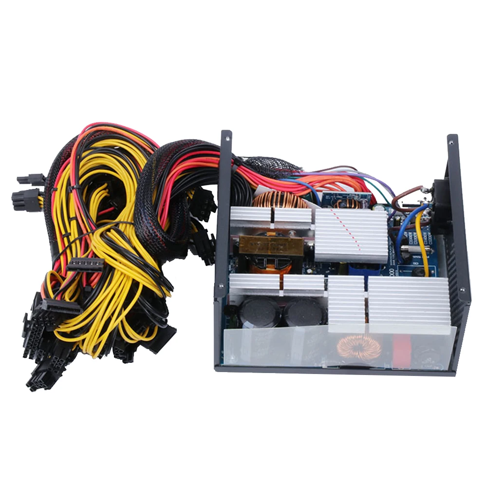 110 в 240 В 2600 Вт источник питания для майнинга PSU ATX 95% Эффективная поддержка 8