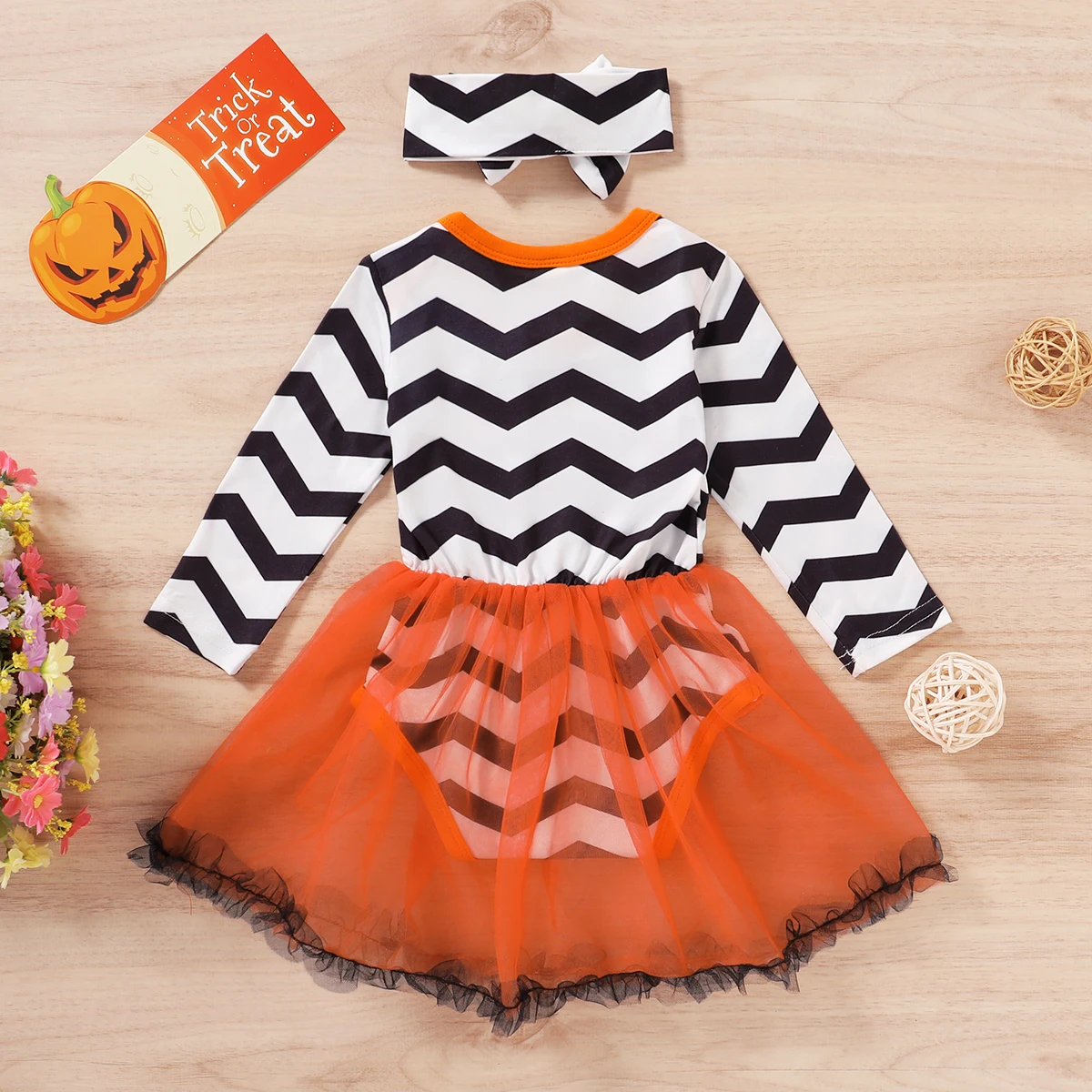 Одежда для маленьких девочек от 0 до 18 месяцев наряд на Хэллоуин Модный