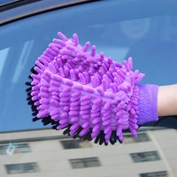 1pcs hot sale ultrafine fiber chenille microfiber car wash glove mitt soft mesh backing no scratch for car wash and cleaning