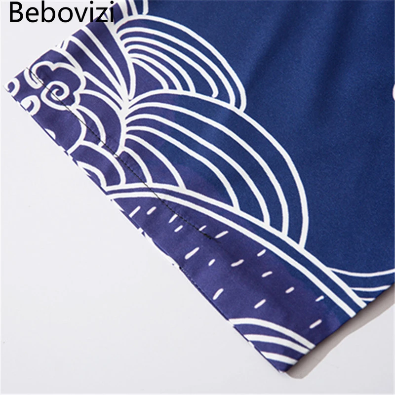 Кимоно Bebovizi женское с винтажным принтом модный кардиган в японском стиле жакет