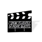 Креативные эмалированные булавки для киносъемки, черная брошь на рюкзак, булавка для рубашек, мультяшный кинотеатр, праздничный значок, сувенирный подарок