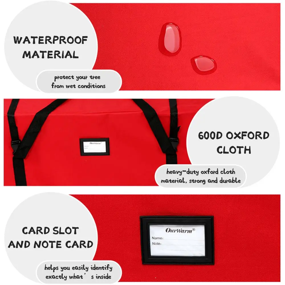 

OurWarm Multi-Function Christmas Tree Storage Bag Waterproof Oxford Home Sundries Finishing Container Large Capacity Storage Bag