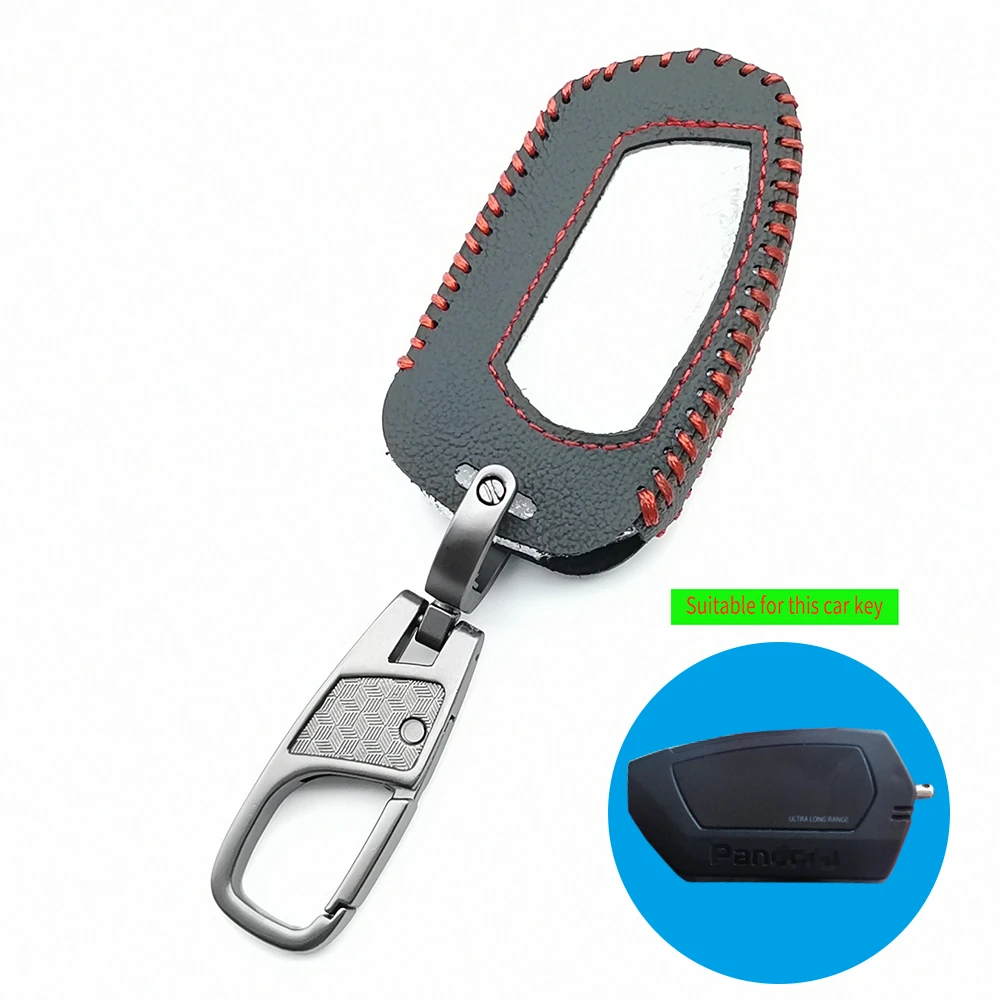 DXL4950 ЖК-пульт дистанционного управления 100% кожаный чехол для ключа Обложка Брелок для Pandora DXL 4950 Φ DX9X D173/ TTS двухсторонняя Автомобильная сигнализация