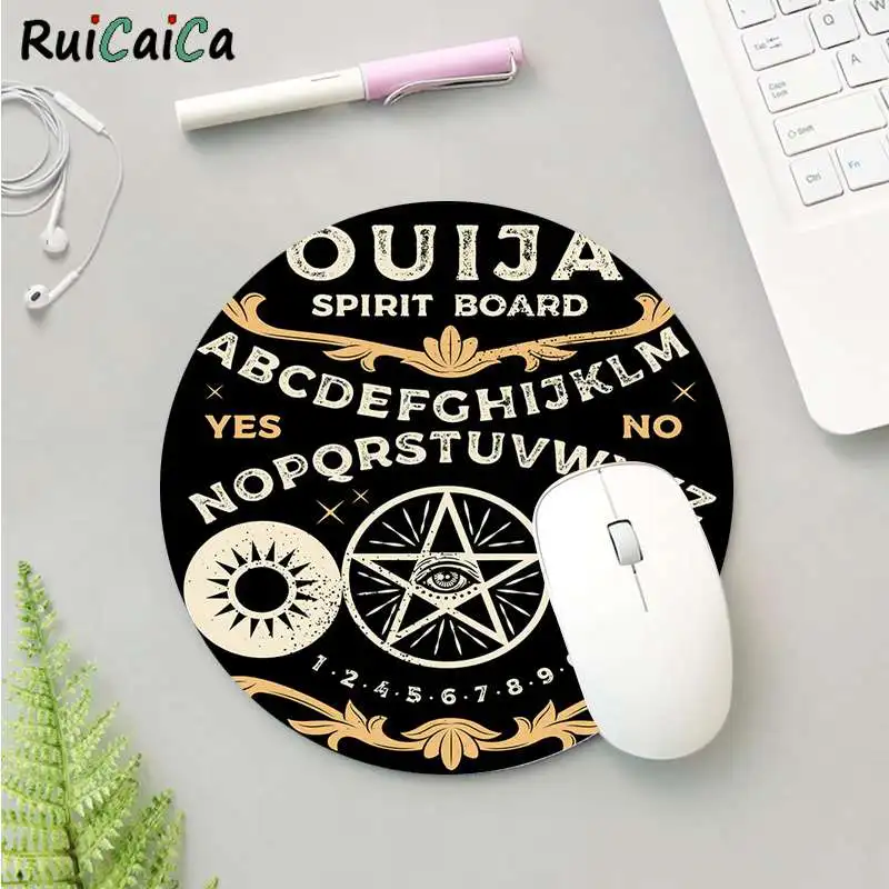 

RuiCaiCa New Arrivals ouija board Unique Desktop Pad Game Lockedge Mousepad Anti-Slip Laptop PC Mice Pad Mat gaming Mousepad