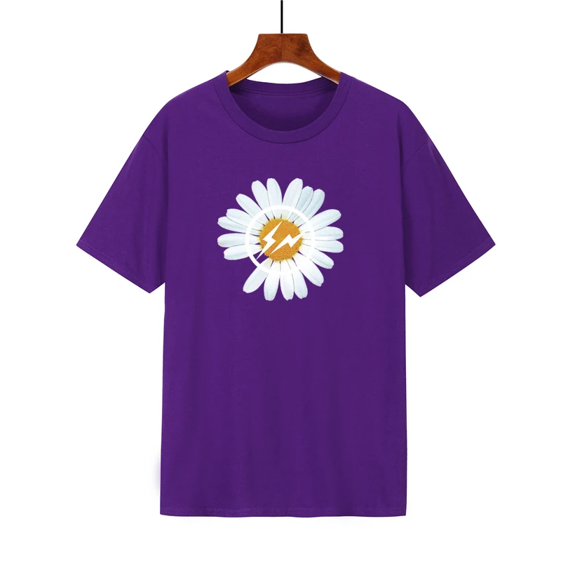 

spring and summer 2021 new brand printed short-sleved t shirt youth fashion trend loose short sleeve T-shirts for men and women