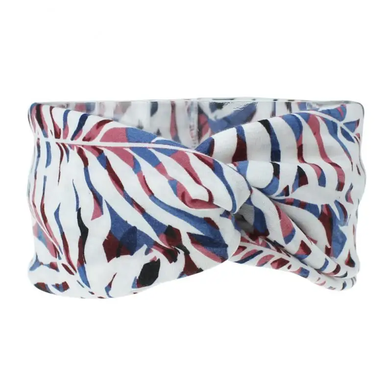 

Yoga Hair Bands Retro Floral Style Head Wrap Scarf Stretchy Moisture Cross Hair Band Accessories For Yoga Clothing