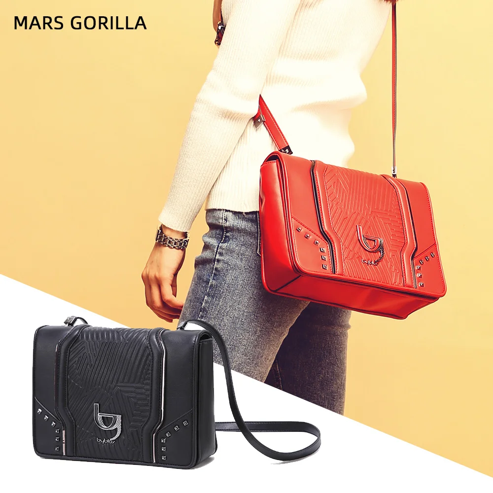 Женская сумка через плечо мессенджер из высококачественной искусственной кожи