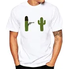 Забавная Мужская футболка С КАКТУСОМ, базовая Повседневная футболка, Мужская футболка с коротким рукавом, забавная эластичная футболка с графическим рисунком Tumblr