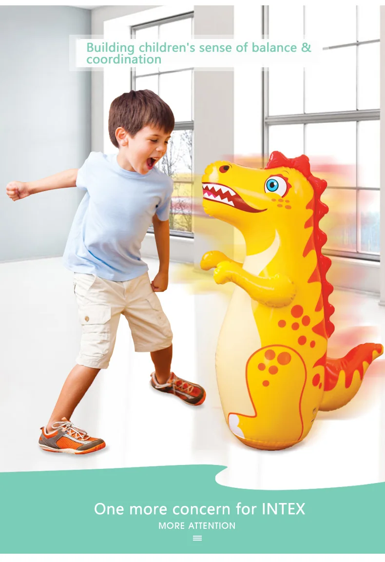 Надувная игрушка-неваляшка для детей 0-5 лет, большая развивающая игрушка, надувная игрушка-животное