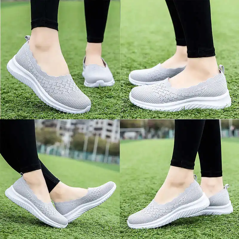 

Женские кроссовки большого размера, спортивные кроссовки для бега, детская спортивная обувь с вулканизированной подошвой, Нескользящие кр...