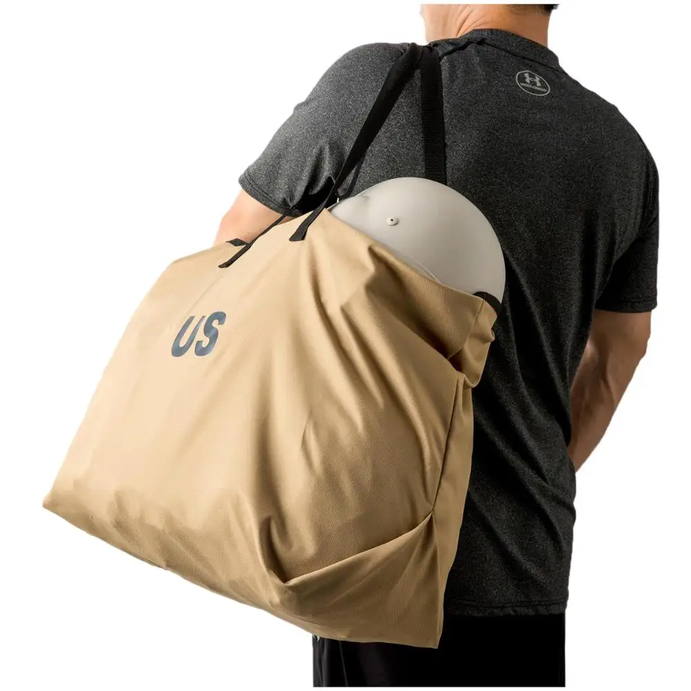 

Akmax 2pcs/set Daily Shopping Bag Military Pilot Helmet Flyers Duffle Bags Portable Foldable With Handle(1 Large+ 1 Medium)