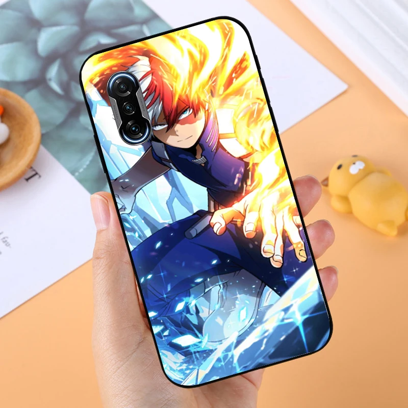 

Phone Case For Xiaomi POCO X3 Pro X3 NFC F3 Pro GT M3 Pro For POCO F3 GT Funda My Hero Academia Cases Coque