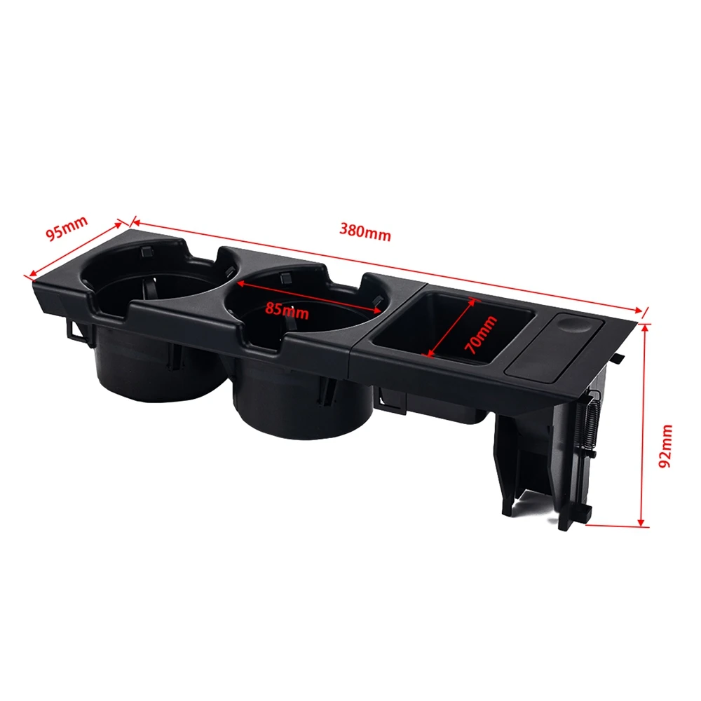 

Coin Side Pocket Console Storage Box Side Pocket Car Cup Holder Auto Front Seat Organizer for BMW E46 3SERIES