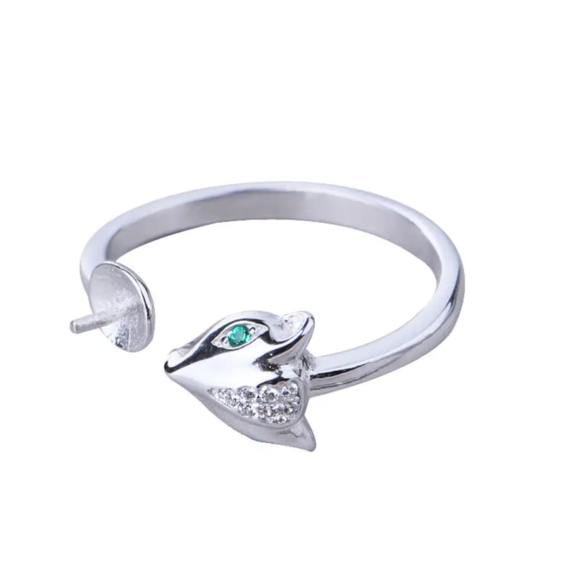 

Женское кольцо из серебра 925 пробы, обручальное кольцо с кристаллами 6 мм, 7 мм, 8 мм, жемчужина или круглая бусина, кольцо с полукреплением, ювелирные украшения