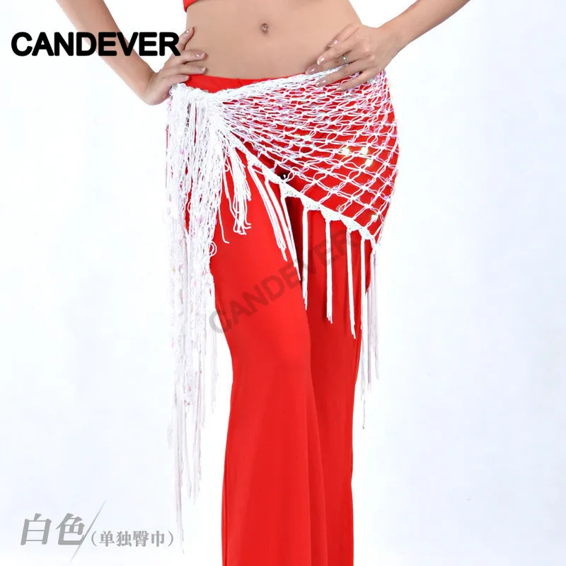 Женский сетчатый платок для танца живота треугольная шаль шифоновый пояс с