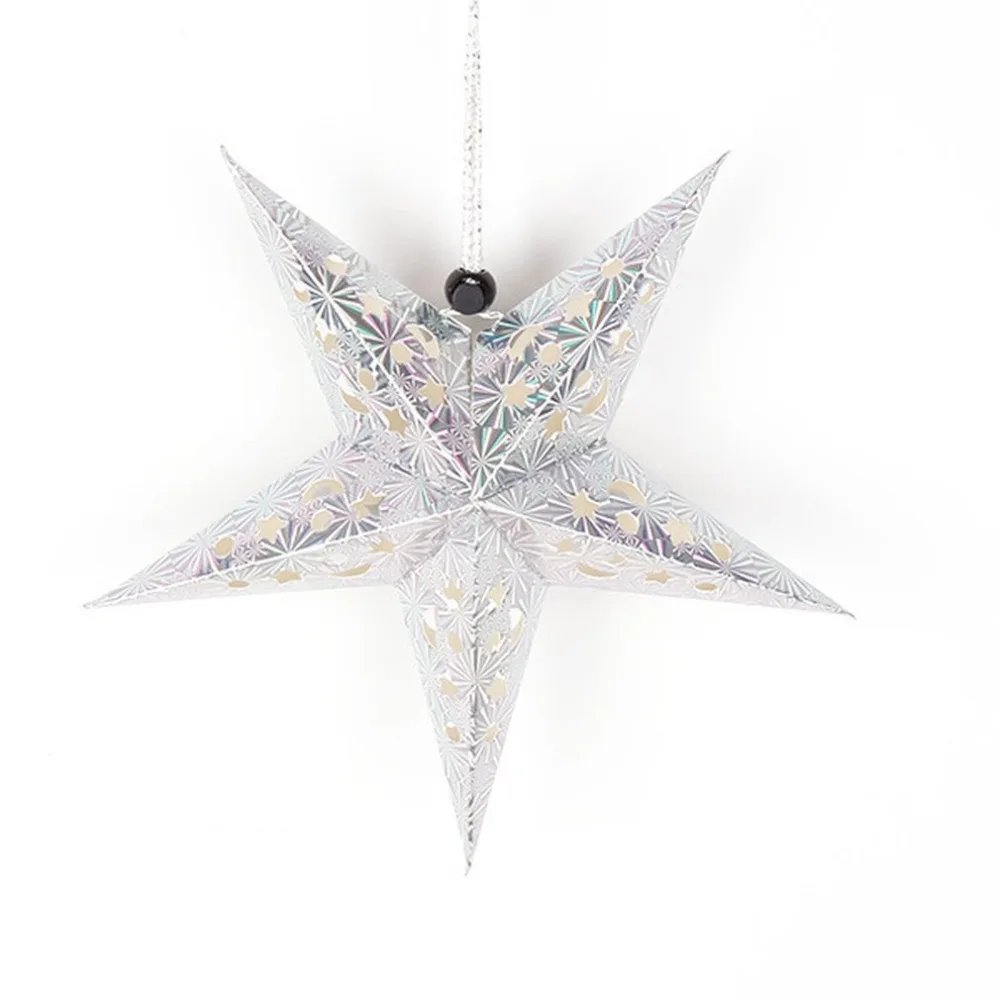 3D полые звезда пентаграмма Бумага Фонари абажур Потолочные Подвесные Украшения