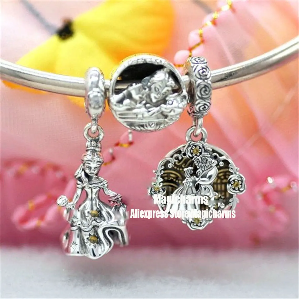 

Шарм-бусина из серебра 925 пробы для браслетов и ожерелий