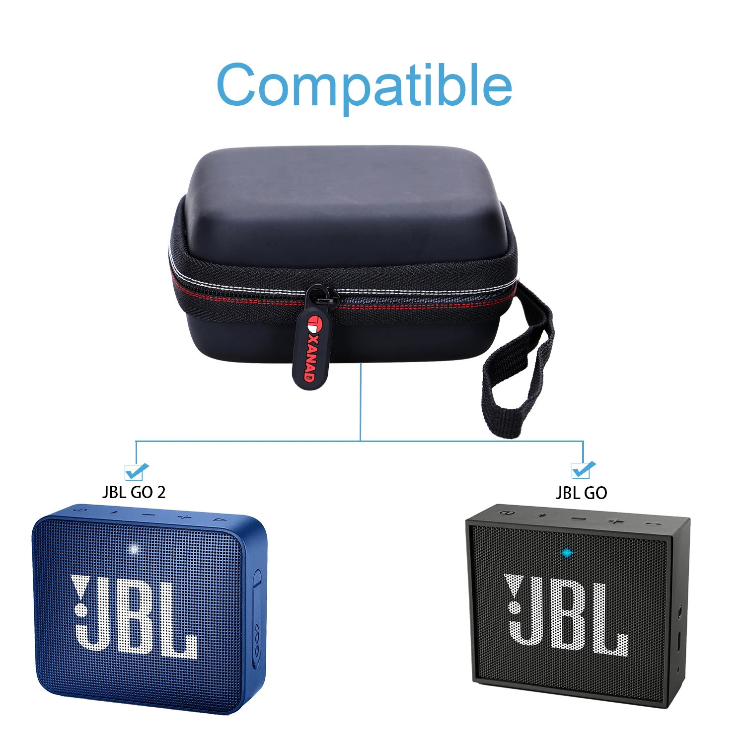 XANAD EVA Жесткий Чехол для JBL GO & 2 Портативный беспроводной Bluetooth динамик|Аксессуары