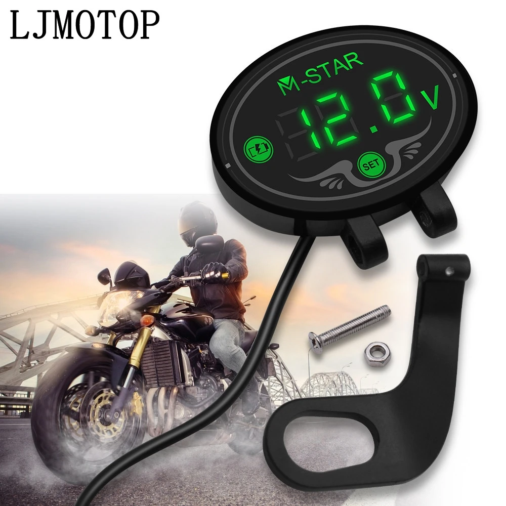 Super Waterproof Digital Panel Voltmeter Meter Tester Led Display For DUCATI HYPERMOTARD 1100/S/EVO SP 400 MONSTER | Автомобили и