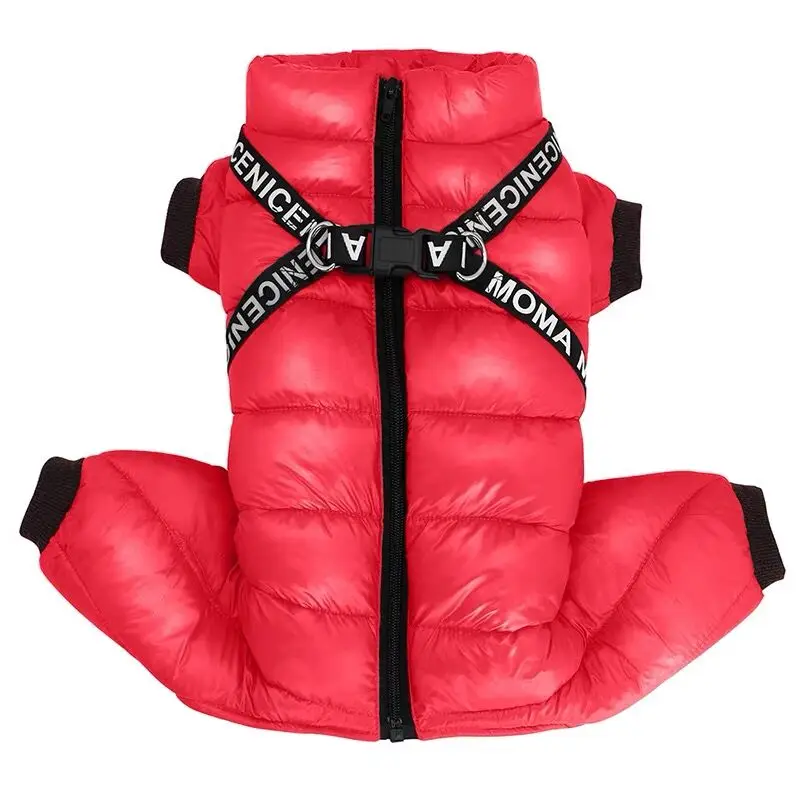 

Winter Dog Clothes Warm Breathable Jacket Cotton Thicker Dog Coat Waterproof For French Bulldog Puppy Ropa Perro Pet Products