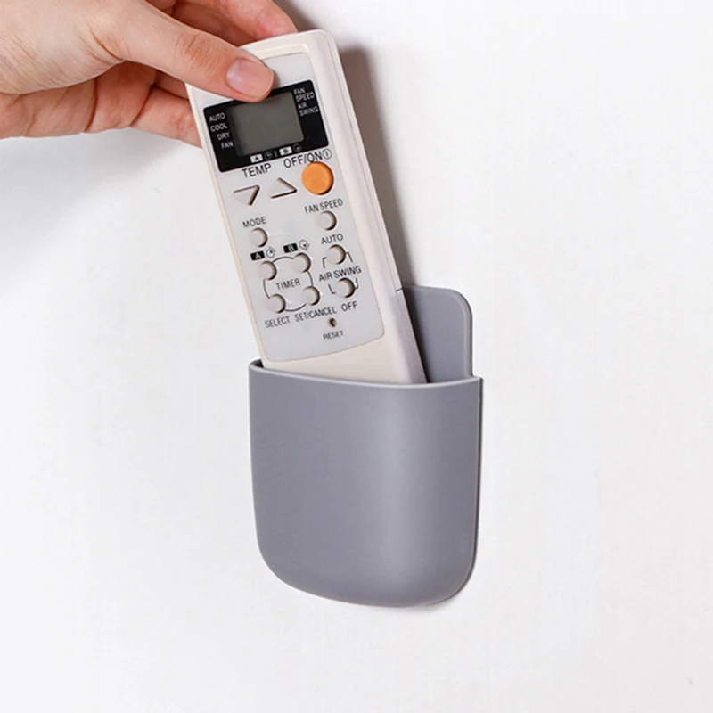 

Wall-mounted Remote Control Storage Box Practical Storage Phone High Quality Free Punch Wall Mounted Organizer To Save Space