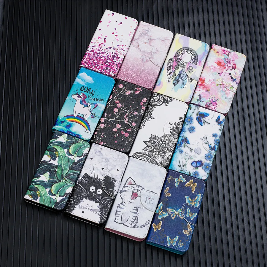 Huawei Honor 8C Leather Case on sFor Funda Cover for Honor8C Covers Fashion Flip Wallet Stand Phone Cases |