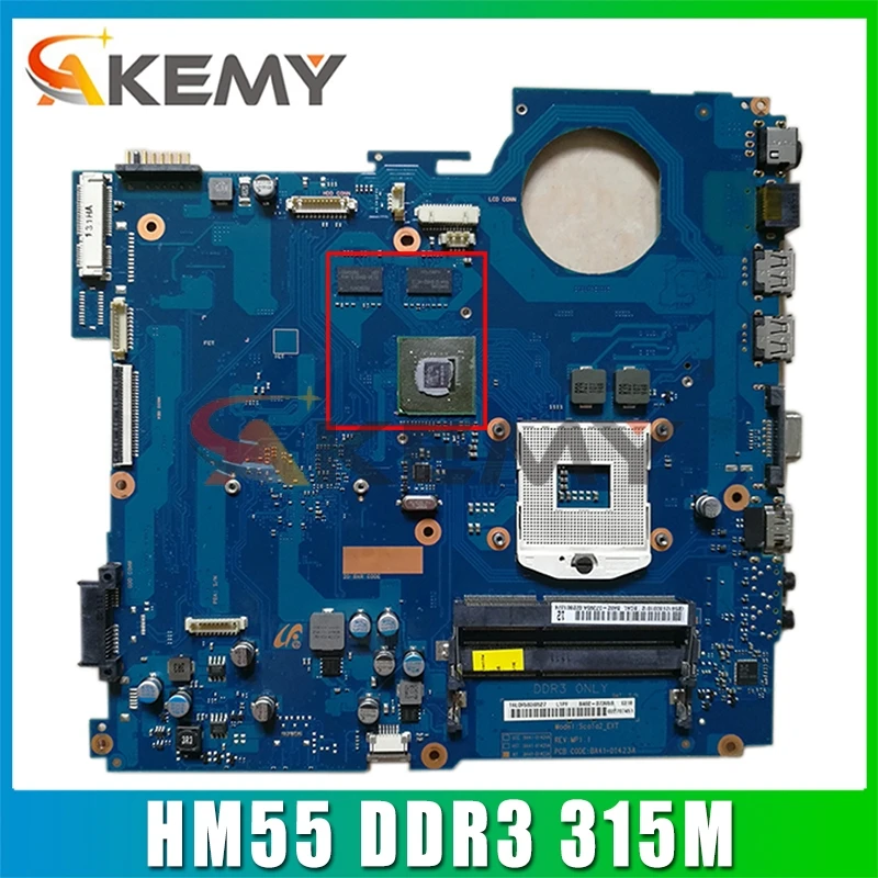 

AKEMY BA92-07405A BA92-07405B BA41-01423A основная плата для Samsung RV511 15,6 дюймовый ноутбук материнская плата HM55 DDR3 315 м Бесплатная процессор