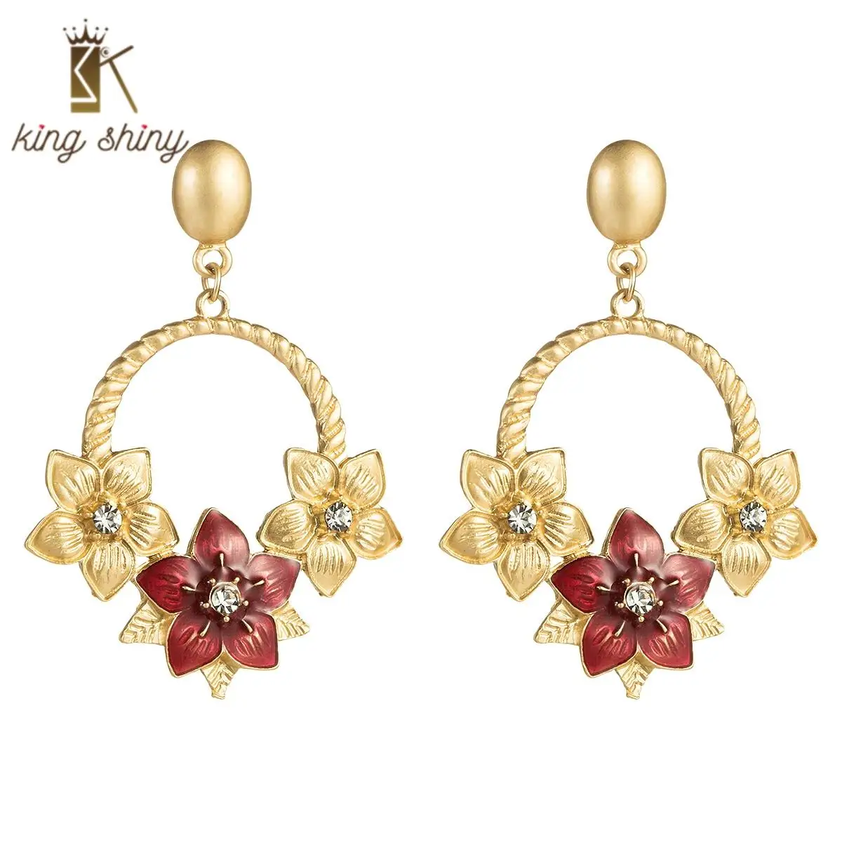 

2020 Za New Arrivals Fashion Flower Drop Dangle Earrings for Woman Exaggerated Simulated Statement Earrings Female Accessories