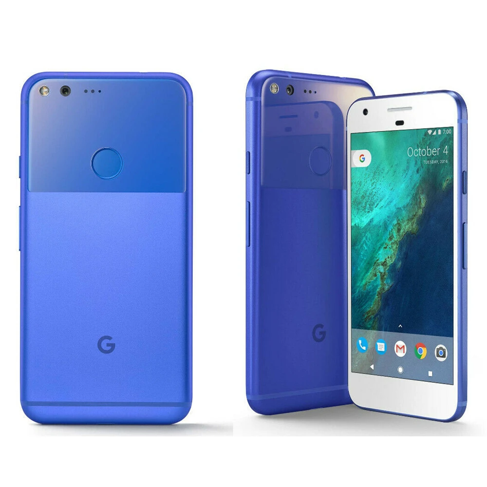 Мобильный телефон Google Pixel, 4G LTE, Android, четырехъядерный процессор 5,0 дюймов, 128 МП и 8 Мп, 4 Гб ОЗУ, Гб ПЗУ, отпечаток пальца, NFC