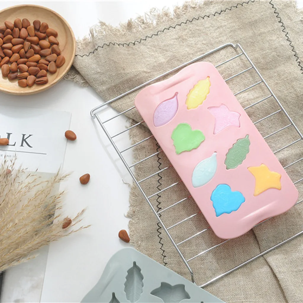 Силиконовые формы форма листьев для рукоделия 3d выпечки шоколада мыла торта