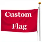 Флаги с логотипом на заказ 100D, полиэстер, все размеры, изображения любых цветов, баннеры для фанатов, спортивный уличный рекламный дисплей