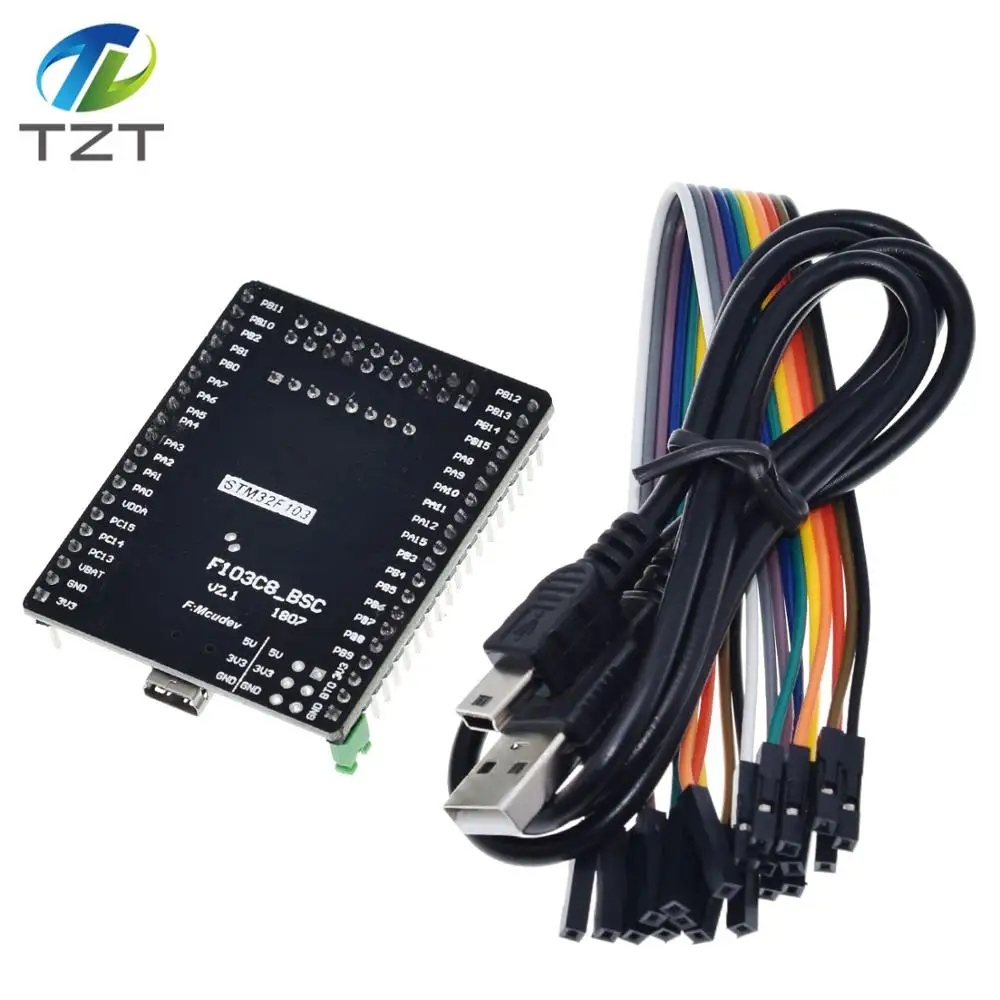 Системная плата TZT STM STM32F103C8T6 stm32f103 stm32f1 STM32 обучающая оценочный комплект макетная