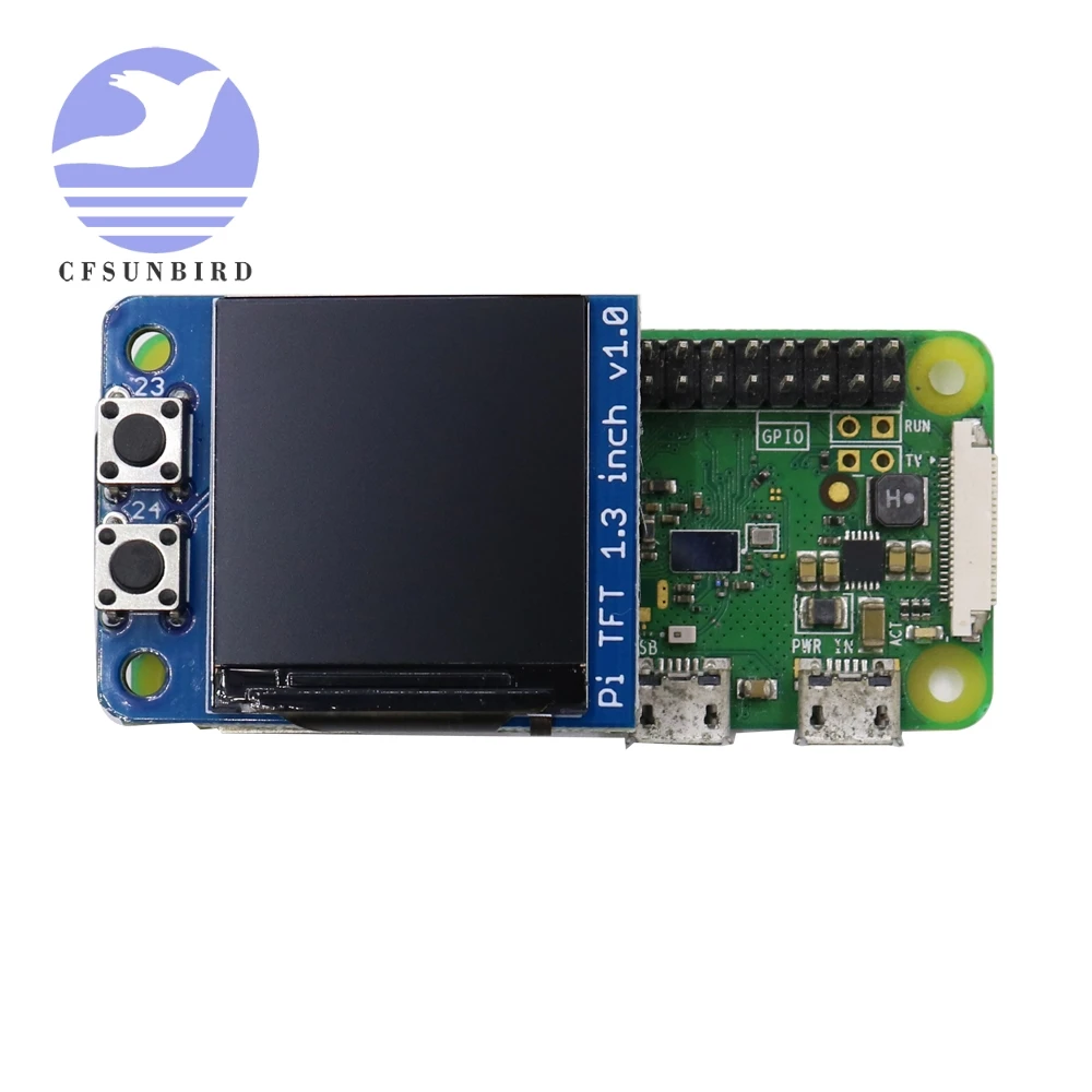 Mini Pi PiOLED TFT 1 3 дюймов 240x240 дополнительный OLED SPI интерфейс для Raspberry - купить по