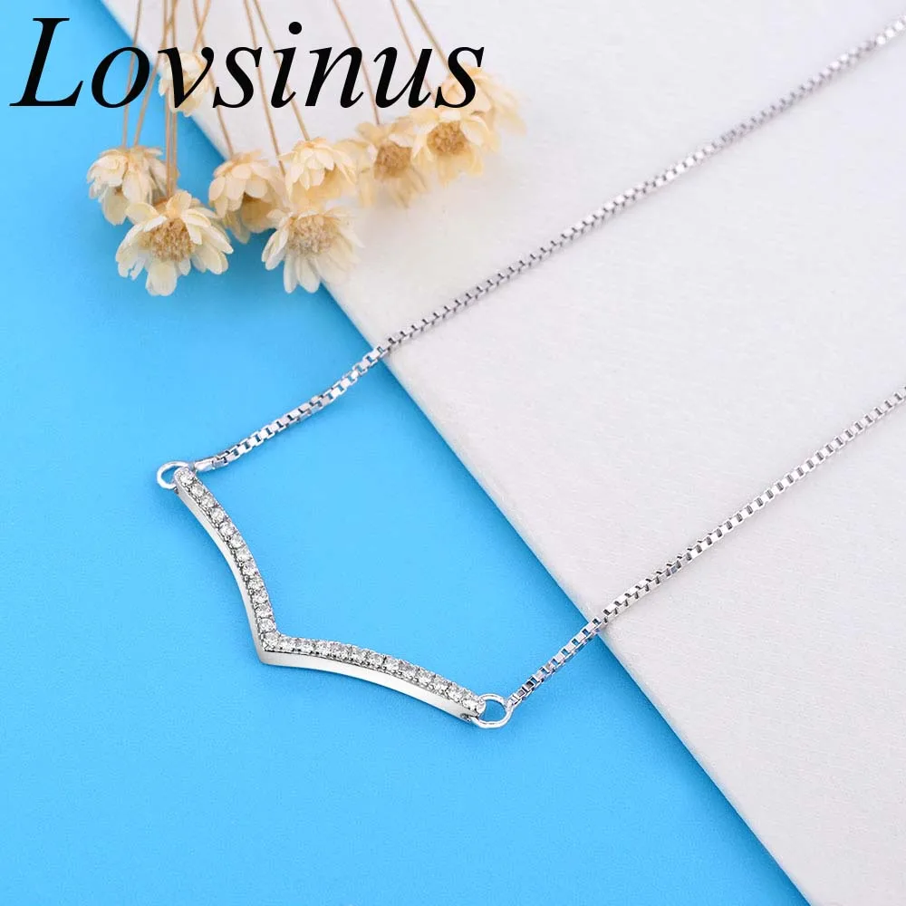Новое модное длинное ожерелье из стерлингового серебра 925 пробы женское