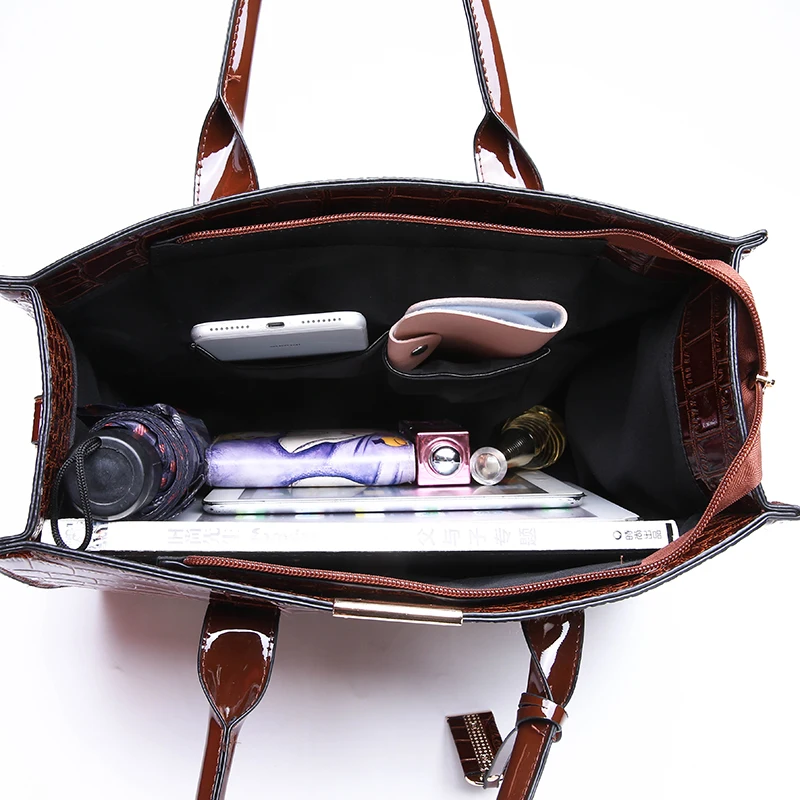 

Fashion Crocodile Pattern Ladies Handbags 2021 Luxury Designer Crossbody for Women Large Capacity Female Shoulder Messenger Bag
